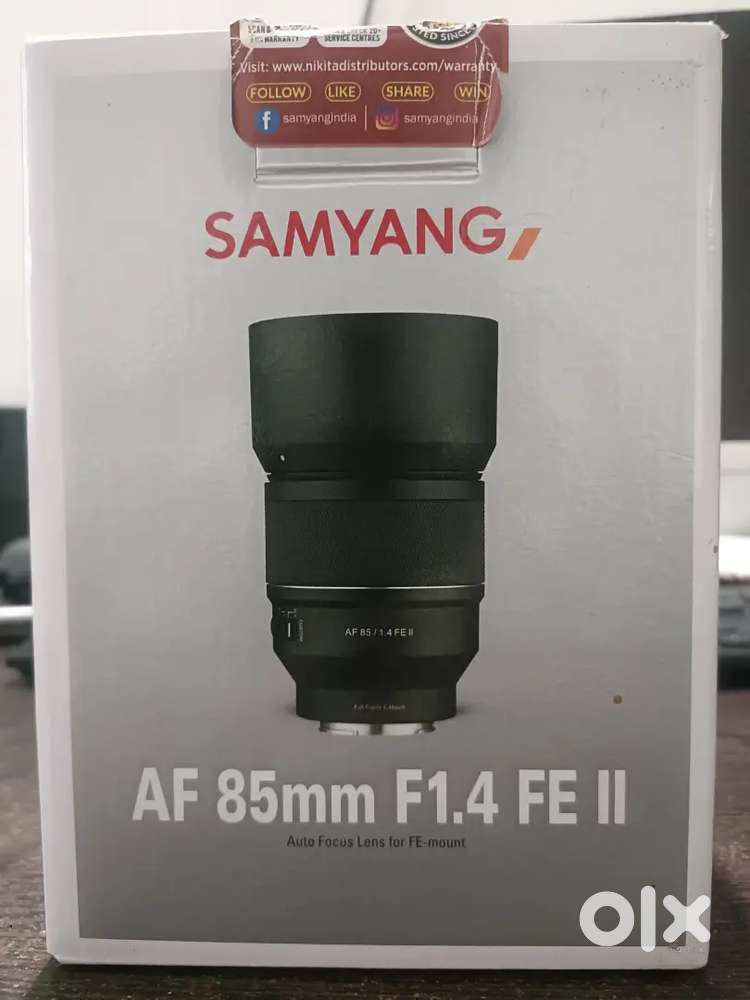 samyang AF 85mm 1.4 lens for Sony..33,000/-