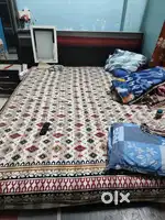 Queen size bed, wardrobe and dressing table