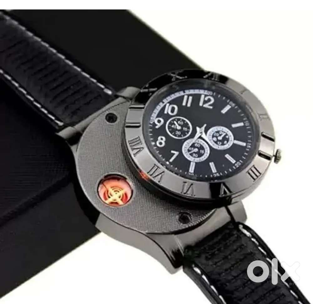 Lighter watch for men black colour