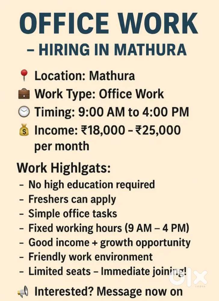 Fashion industry Office work