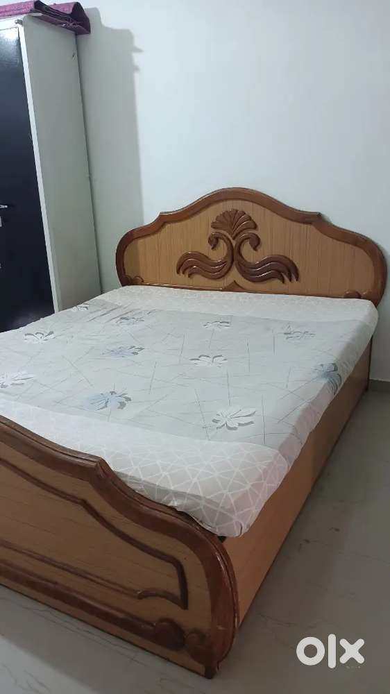 Double bed(matress)with dressing table