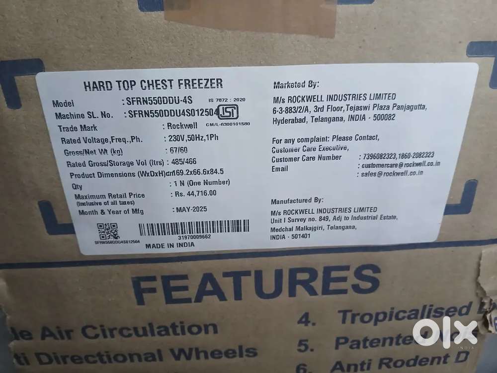 Brand New Hard Top Chest Freezers