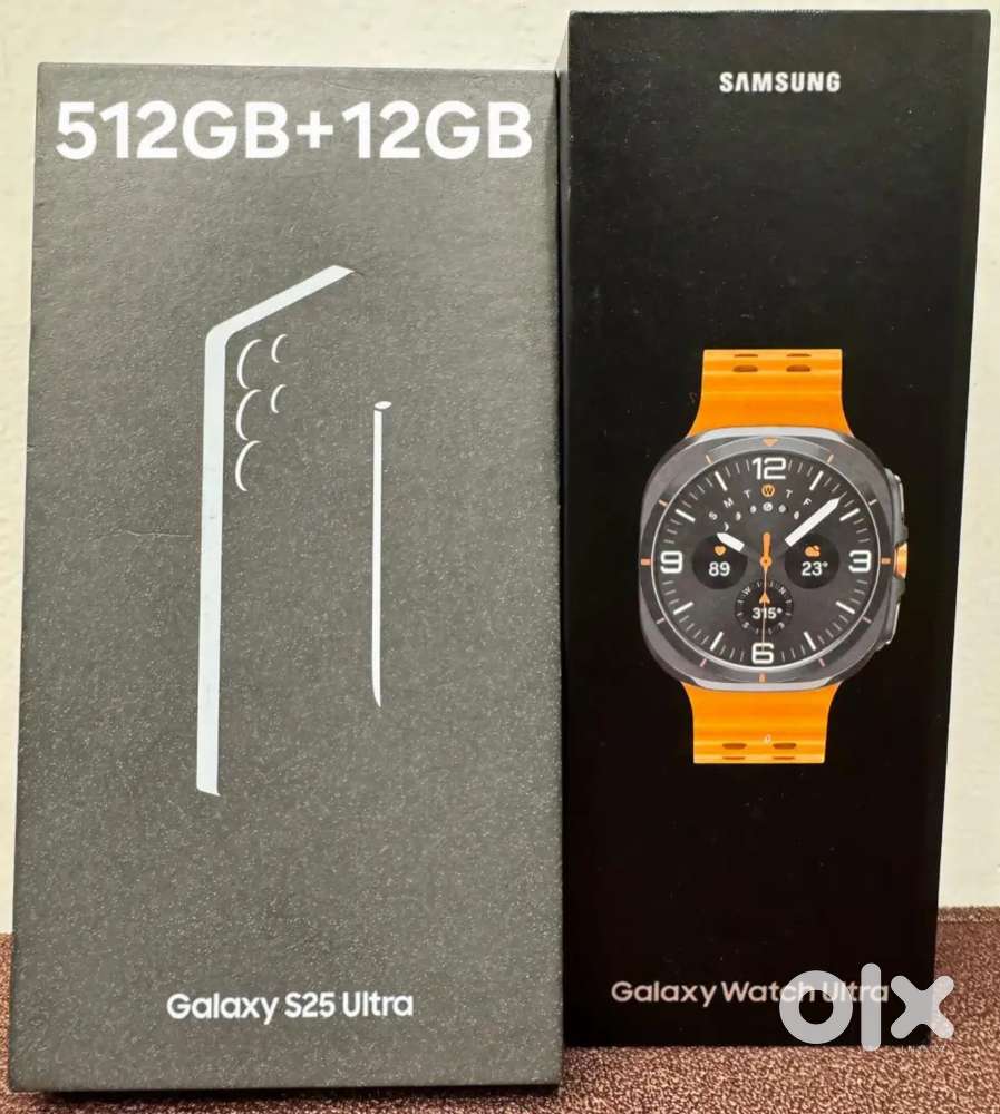 S 25 ULTRA (512GB 1.03K)USED ఫైనాన్స్ బిల్ కాదు WITH ULTRA WATCH 1.38K