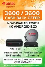 AIRTEL XSTREAM 4K ANDROID SETTOP BOX WITH 1 YEAR PACK ! DIWALI OFFER !