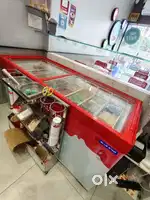 Glass Top Icecream Freezer