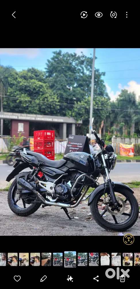 Bajaj pulsar with will condition and new look. Modified headlight