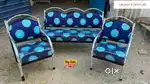 SOFA SET SALE , STEEL IRON SOFA # VADAPALNI  E