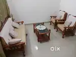 Teapoy and 3+1+1 Sofa set