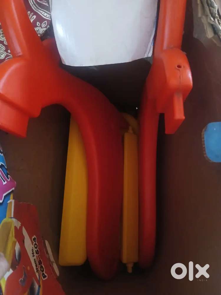 kids bench and toys