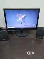 LED Monitor , Brand AOC , with Creative 2.1 home theatre