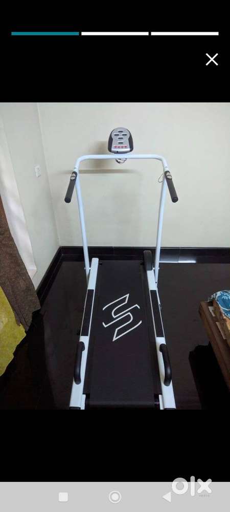 Sparnod Fitness STH-500 Manual Treadmill Running Machine for Home Gym