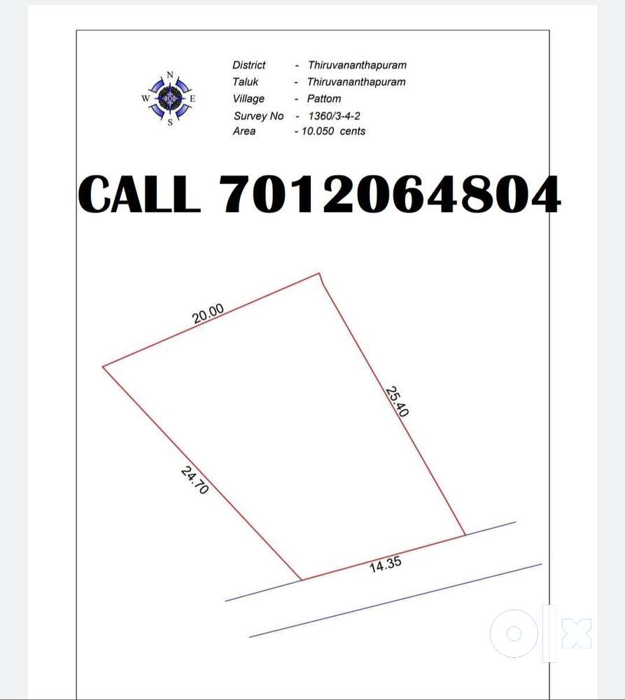 (ID-U192570) 10 CENT LAND FOR SALE IN PATTOM