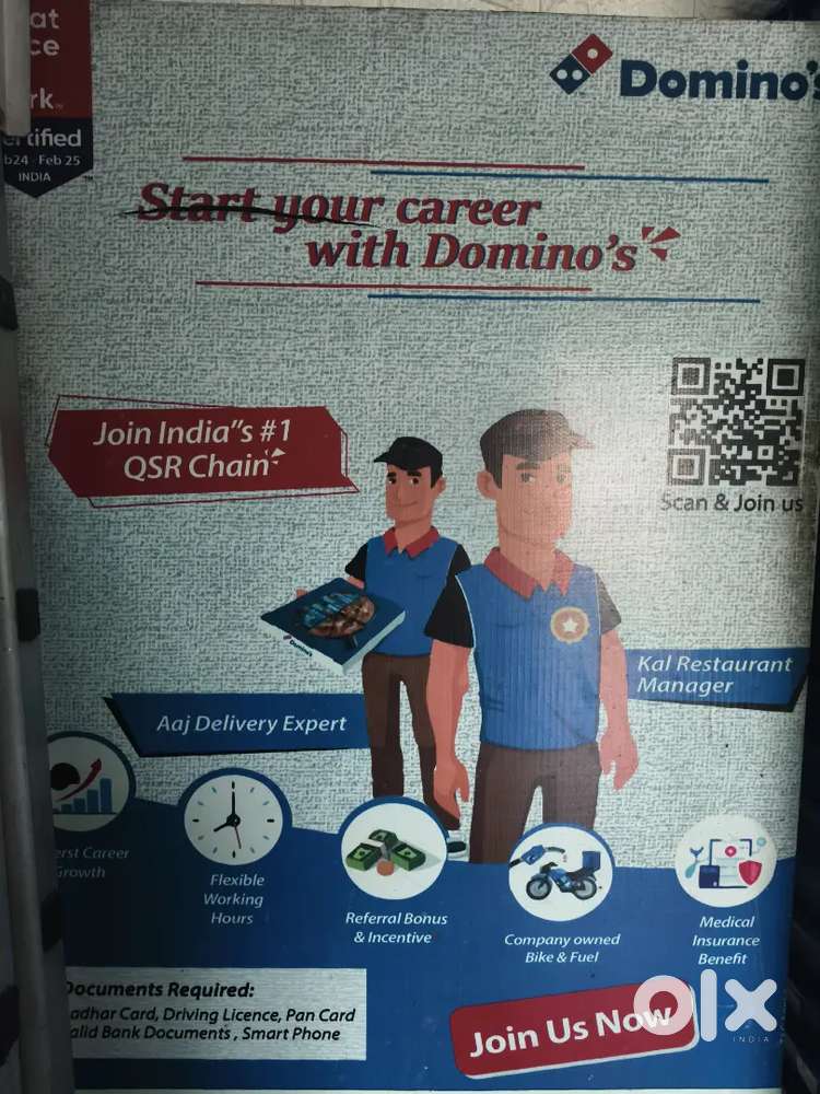 Dominos pizza Delivery Partner