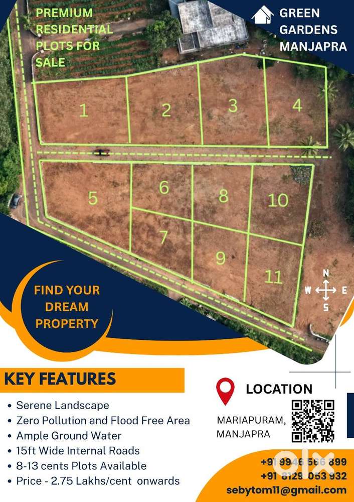 Premium Developed Residential Plots @ MARIAPURAM MANJAPRA ANGAMALY