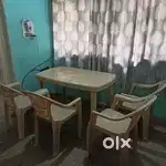 Nilkamal plastic dining table and 4 chairs