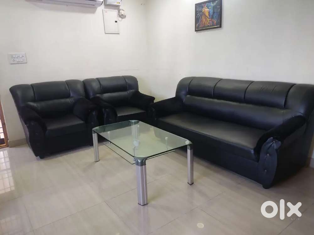 Sofa Set, AC and Cane bed