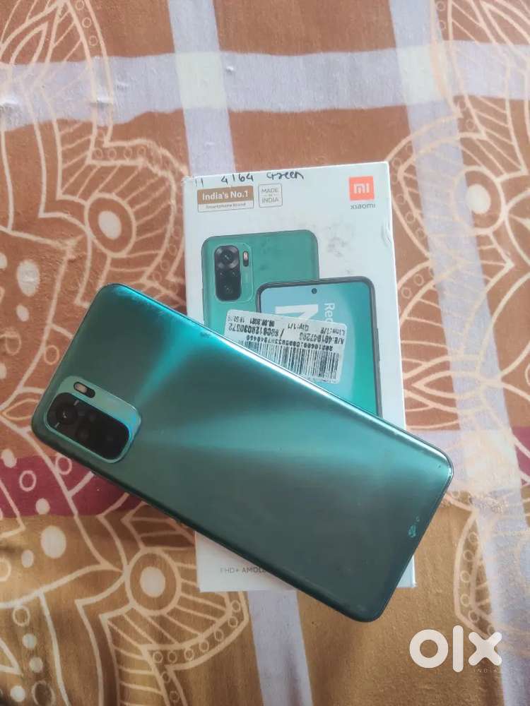 Redmi note 10. 4/64 100% condition with box