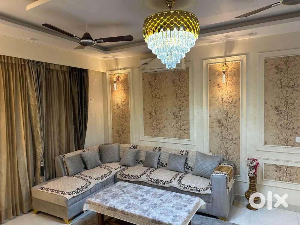 3bhk luxury fully furnished flat available in indirapuram near sec-62