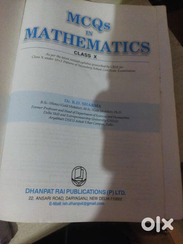 Brand new book of 2024 MCQ Rd Sharma book