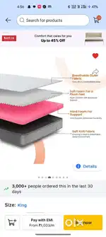 Bed new mattress