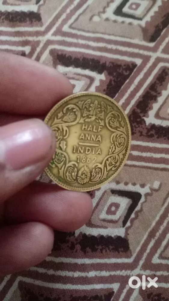 Half Anna coin (1862)