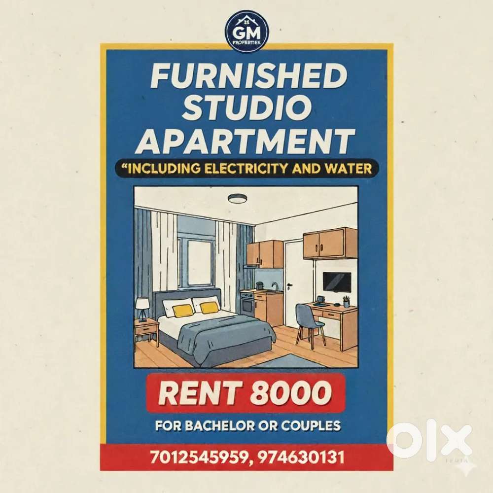 Studio apartment for rent in kakkanad