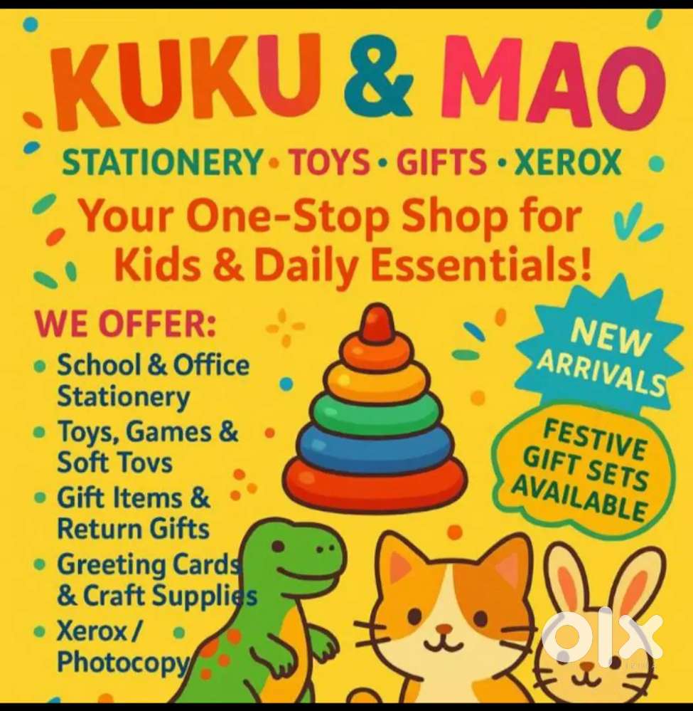 Staff to sale stationary and toys