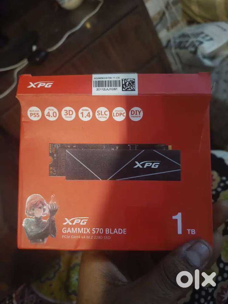 Adata XPG Gammix S70 Blade 1TB M.2 NVMe Gen4 Internal SSD