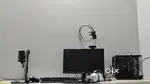 GAMING PC with 9 feet white Table