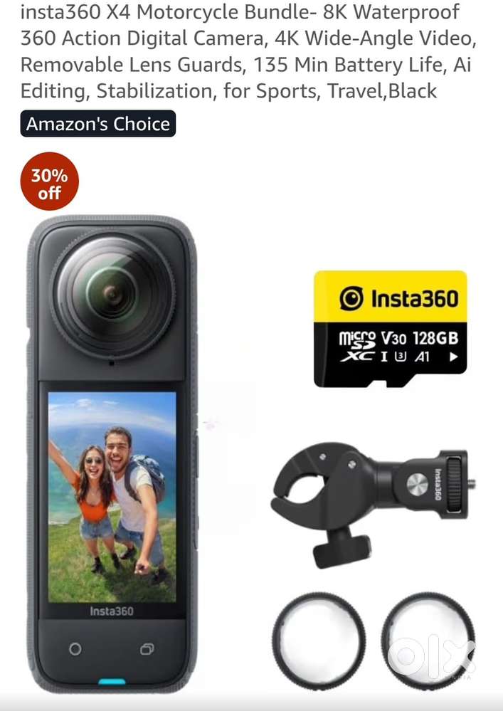 INSTA360 x4 motorcycle combo