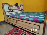 Bed and dressing table