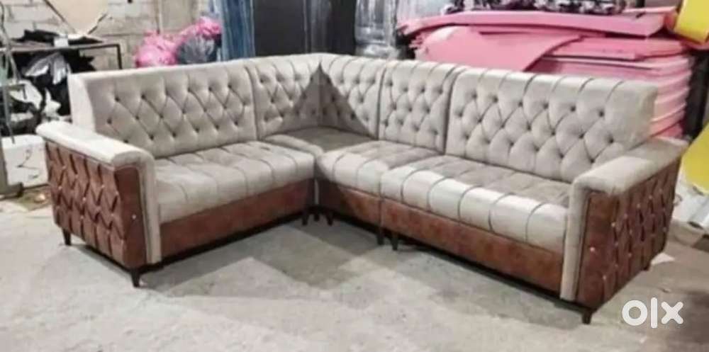 L shape sofa luxury model