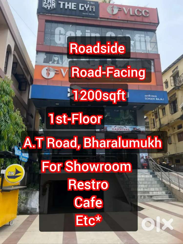 1200sqft Commercial Space @ Bharalamukh A.T Road 4 Showroom Restro etc