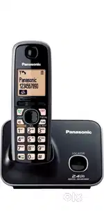 Single Line 2.4 KX-TG3711SX Digital Cordless Landline Phone (Black)