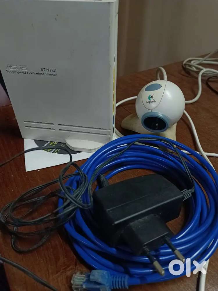 Wirless router and Logitech camera