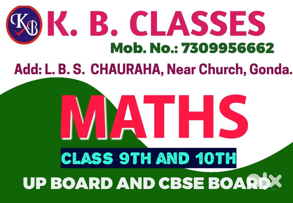 Urgent need for Maths teacher for class 9th, 10th students