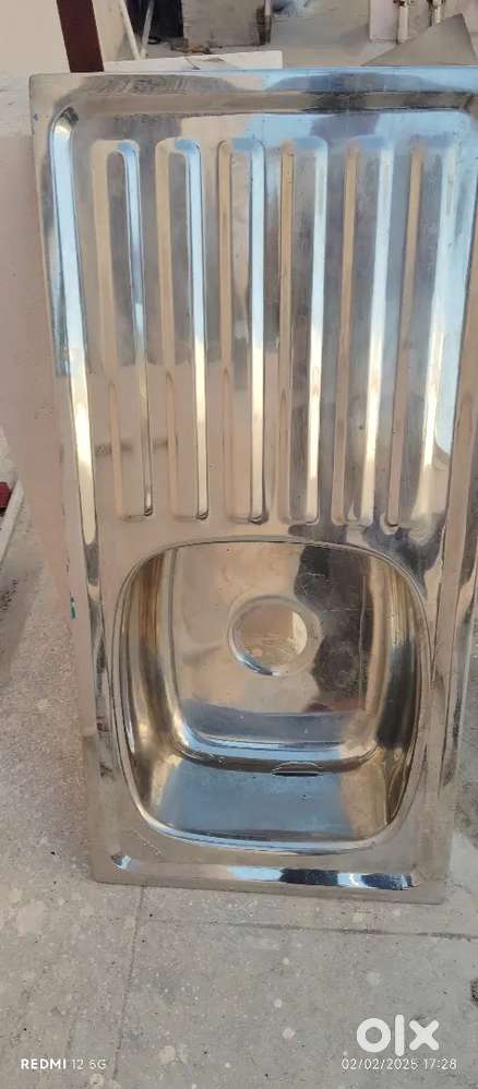Kitchen steel sink Rarely Used with Stand