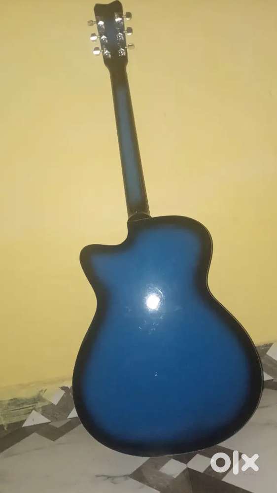 A blue guitar