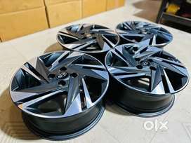 16” New i20 2021 wheels for verna ciaz baleno swift i10 etc set of 4