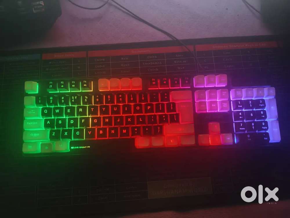 MONITOR AND RGB KEYBOARD