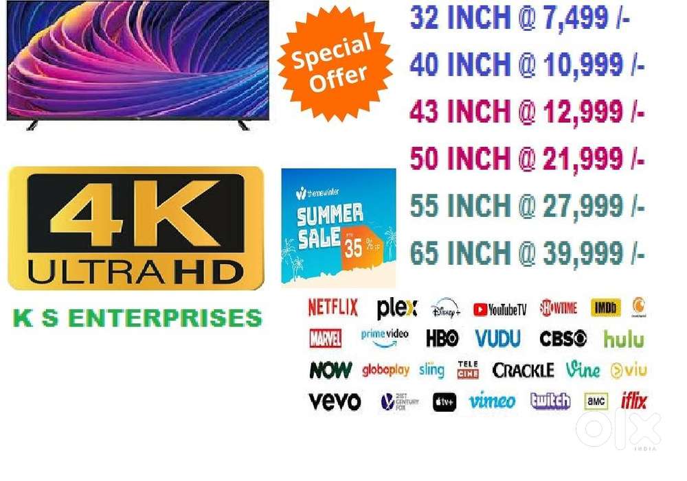 40 INCH SMART LED TV  @ 10,999 /-