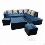 Super Sunday buy new sofa 8490, L size sofa 13990/-EMI vale pe