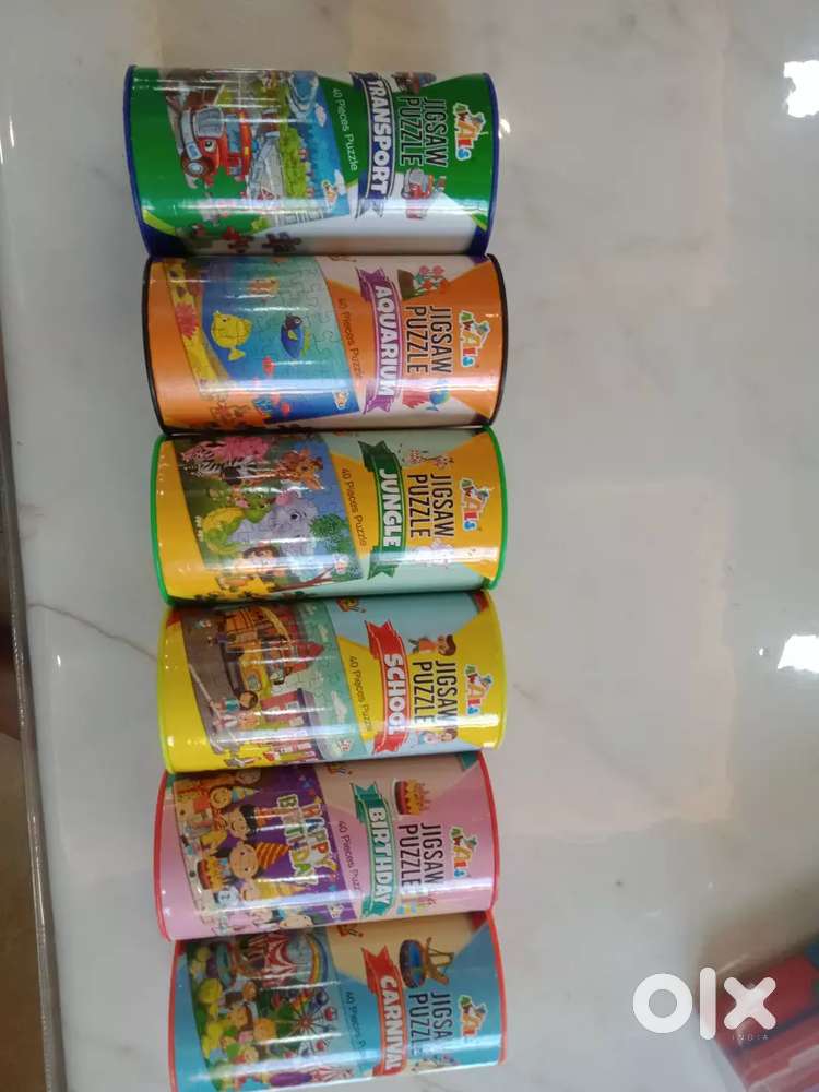 Set of 6 Themed Jigsaw Puzzles - Perfect for Little Explorers!