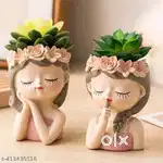 Modern women bust vase