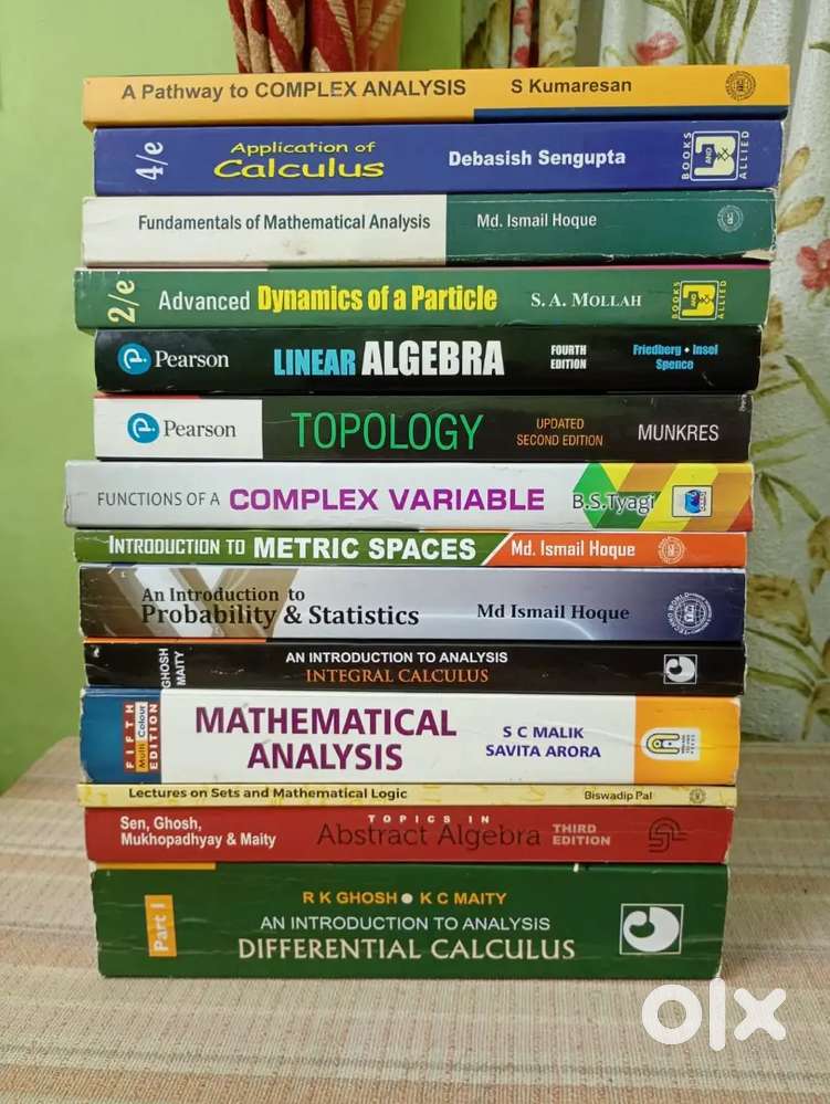 30 B.Sc Mathematics Books - Excellent Condition - Full set in Rs. 5700