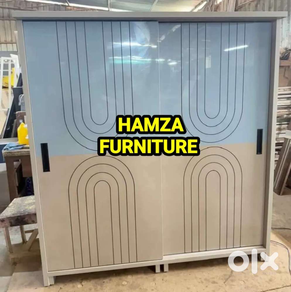 HAMZA FURNITURE New designer stylish look plywood sliding wardrobe