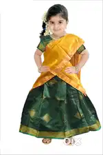 TRENDY TRADITIONAL LENGHA DAVANI / LANGA BLOUSE VONI FOR KIDS AND TEEN