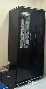 Two door wooden cupboard
