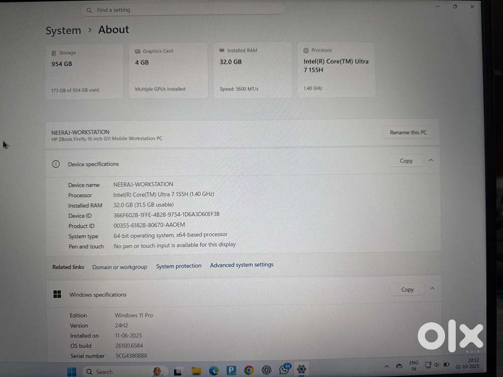 HP Zbook firefly 16 inch G11 mobile workstation PC