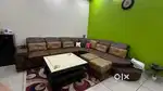 Leather sofa set/in good condition/7 seater sofa set/L shape sofa set
